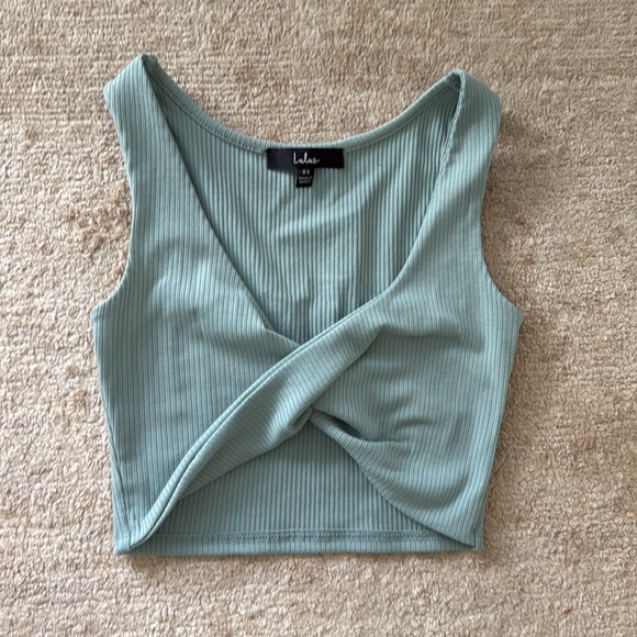 Lulus twist top midi set size XS never worn! NWOT - Picture 3 of 6